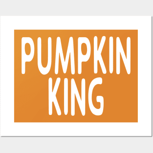 Pumpkin King: Funny Halloween Lazy Last Minute Costume Posters and Art